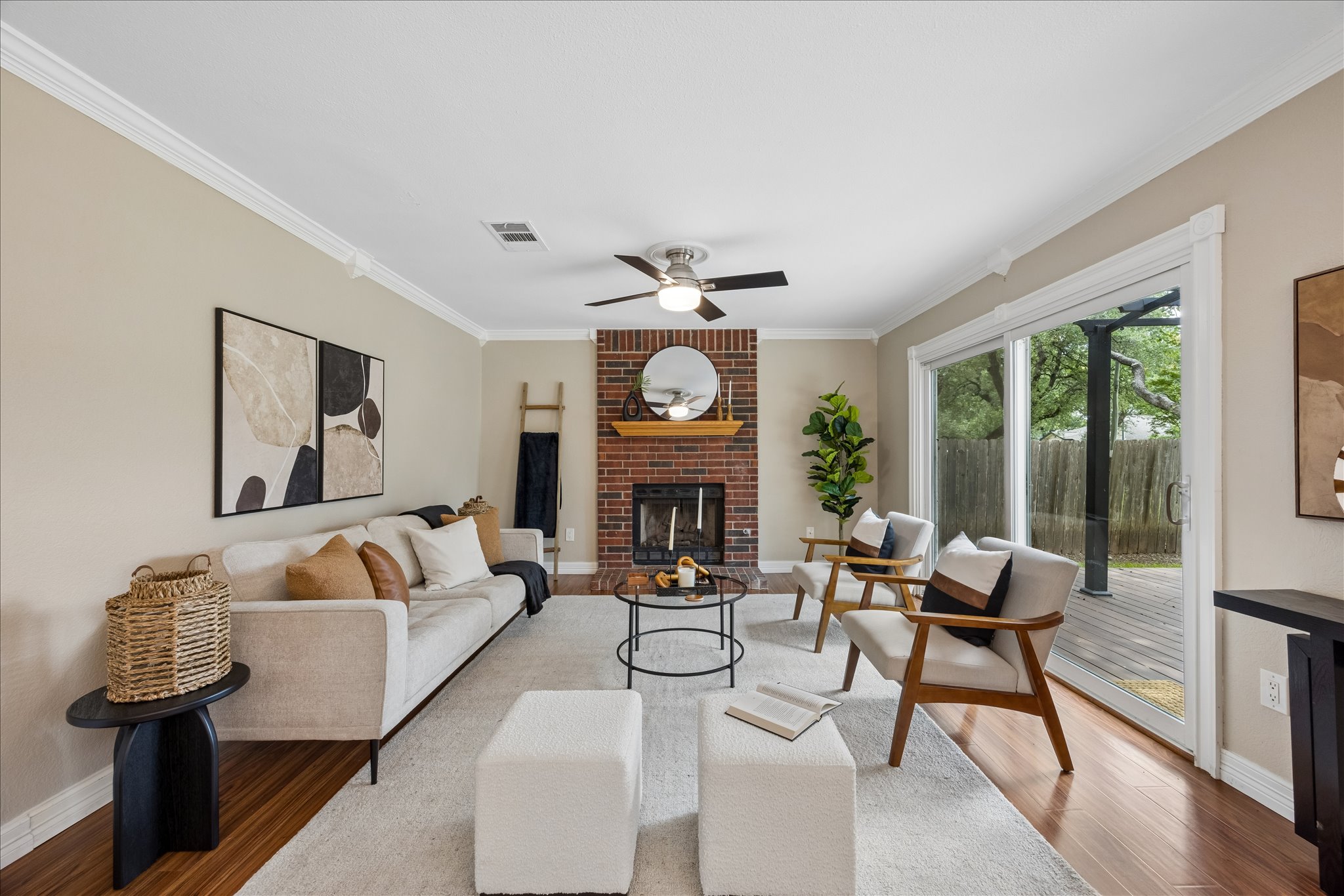 1306 Shady Grove Path Cedar Park, TX 78613 - Photo 11 of 40 a living room with furniture and a large window