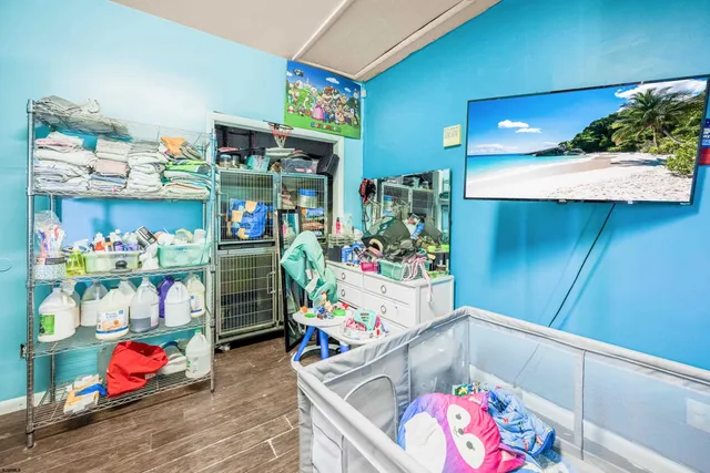 a view of storage and utility room