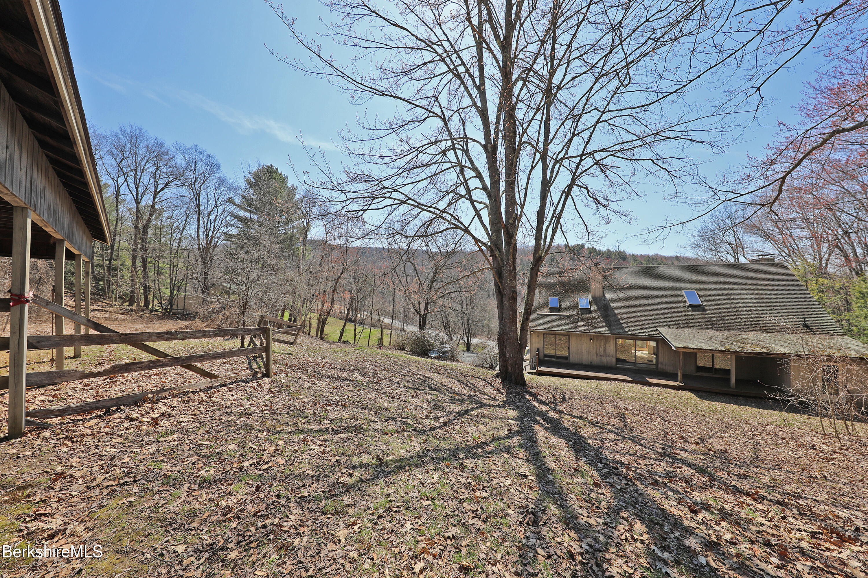 519 Kirchner Road Dalton, MA 01226 - Photo 10 of 42 a view of a backyard with wooden fence