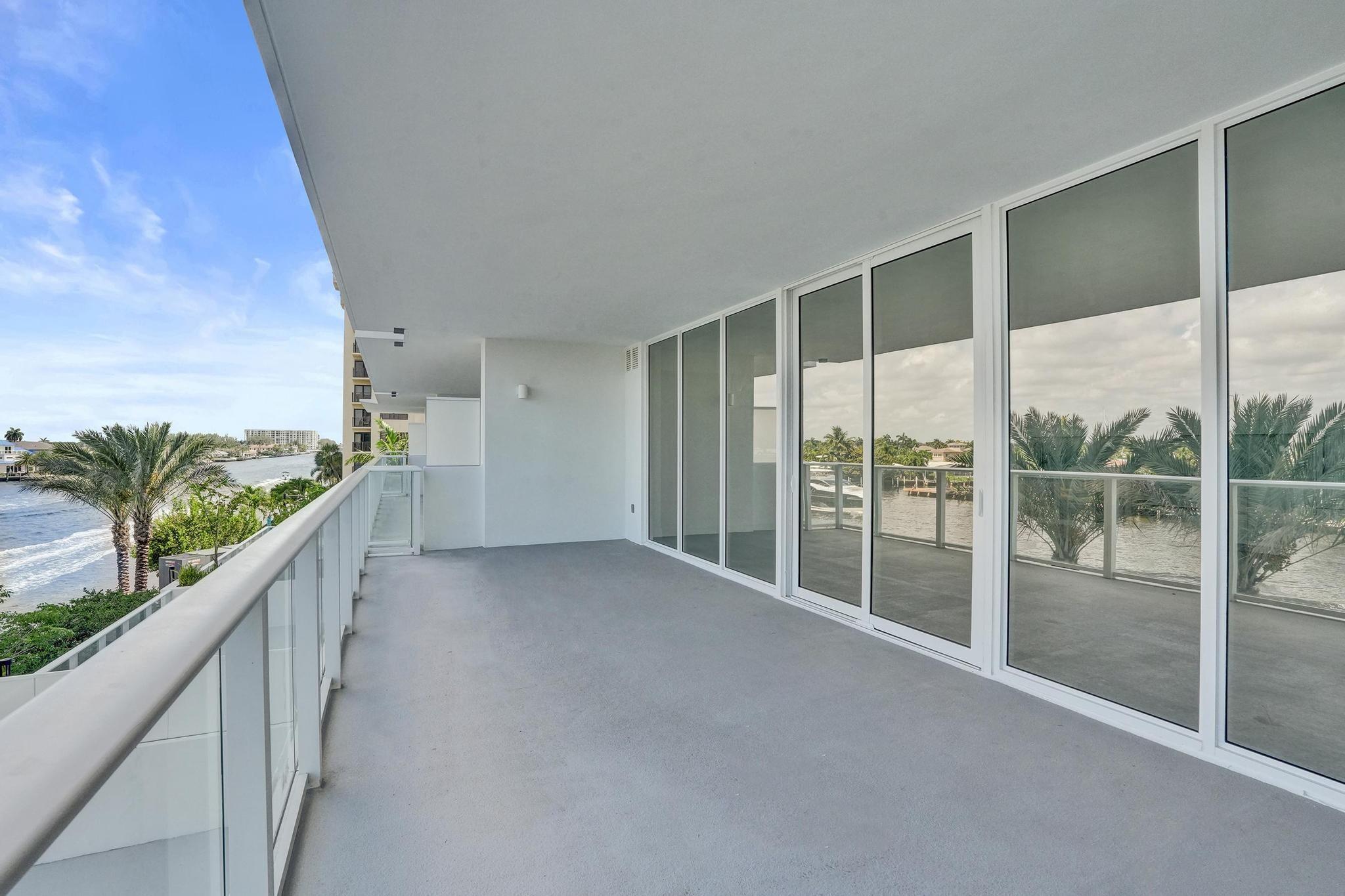 407 North Riverside Drive, Unit 303 Pompano Beach, FL 33062 - Photo 36 of 74 a view of hallway with stairs