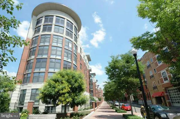 a front view of a multi story building
