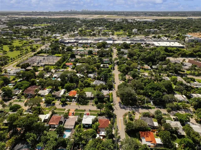 an aerial view of multiple house