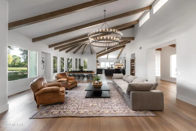 a view of a yard with an outdoor space