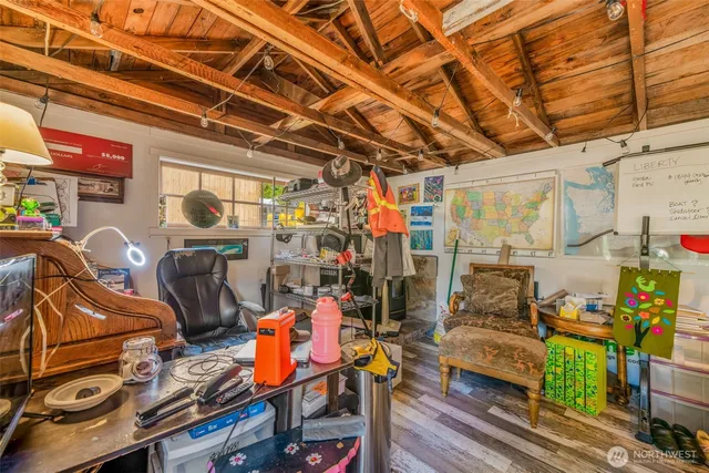 a view of storage and utility room