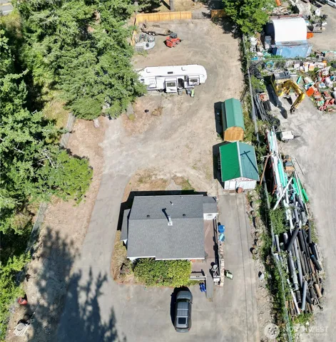 a view of street with houses
