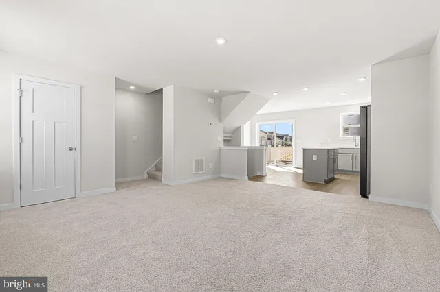 a view of an empty room