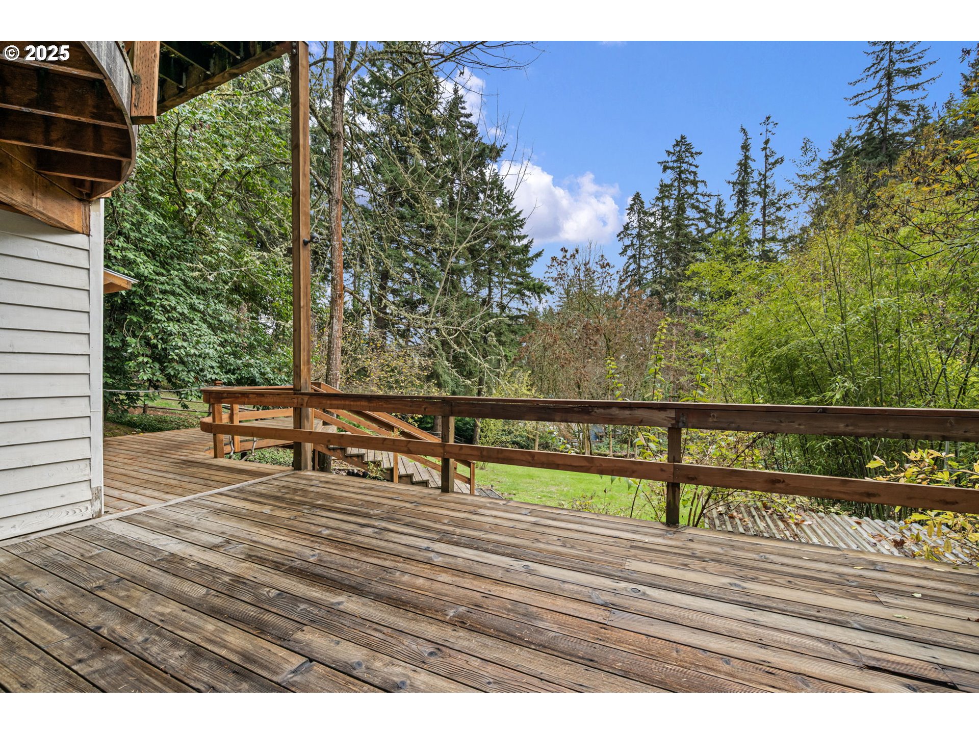 1867 Fircrest Drive Eugene, OR 97403 - Photo 38 of 48 a view of outdoor space with deck and yard
