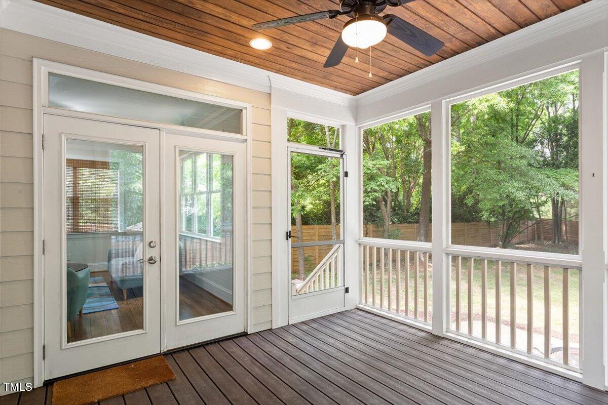 715 Kimbrough Street Raleigh, NC 27608 - Photo 37 of 42 a view of a room with wooden floor and balcony