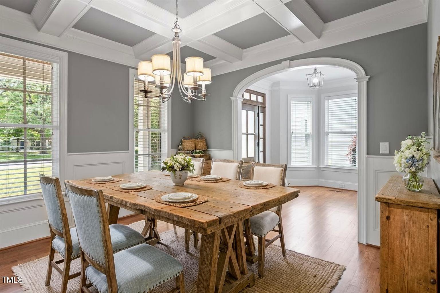 715 Kimbrough Street Raleigh, NC 27608 - Photo 6 of 42 a view of a dining room with furniture window and outside view