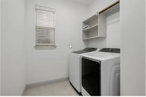 a utility room with a sink