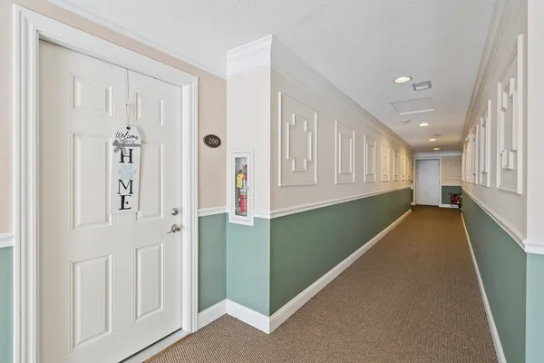 view of an entryway with wooden floor