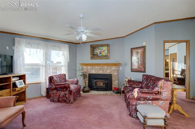 34170 Big Springs Road Yoder, CO 80864 - Photo 14 of 35 With wood fireplace