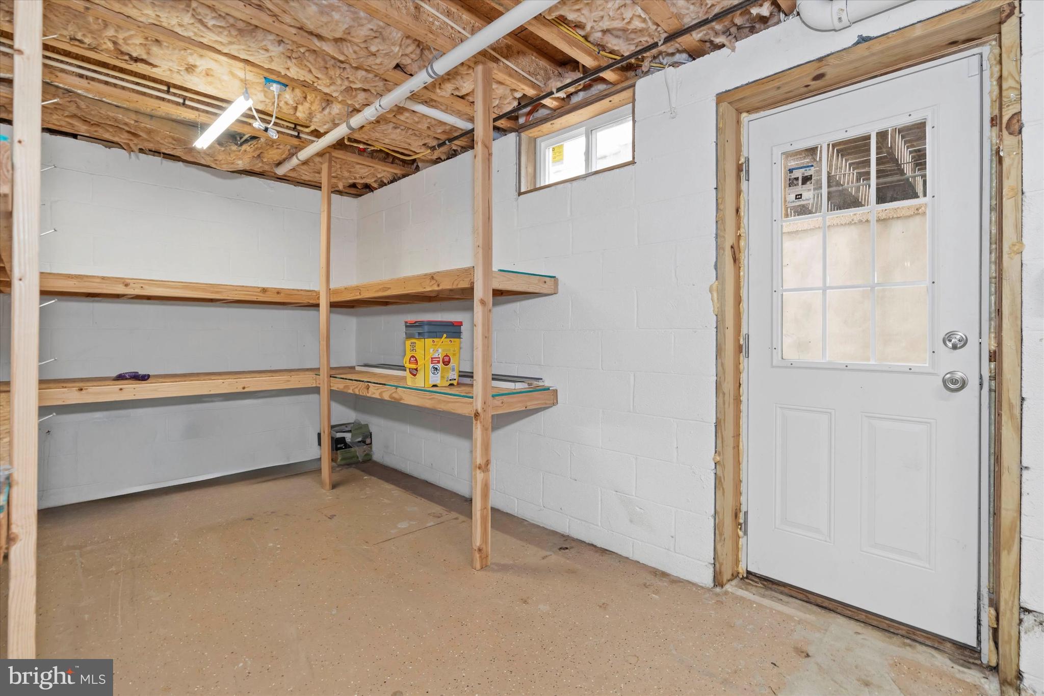 64 Richards Lane Newark, DE 19711 - Photo 41 of 68 Unfinished Basement w/Egress Door to back yard