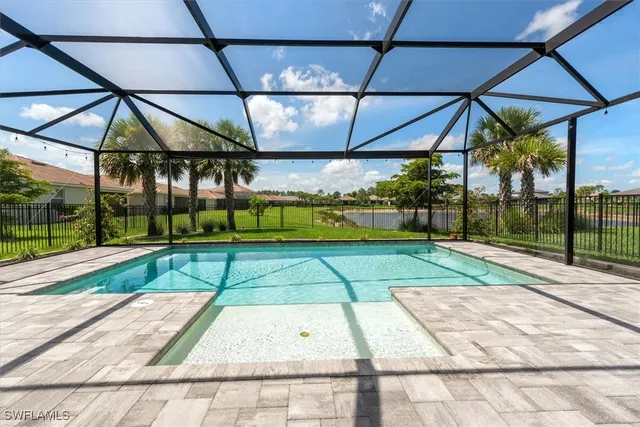 a view of a park with a slide