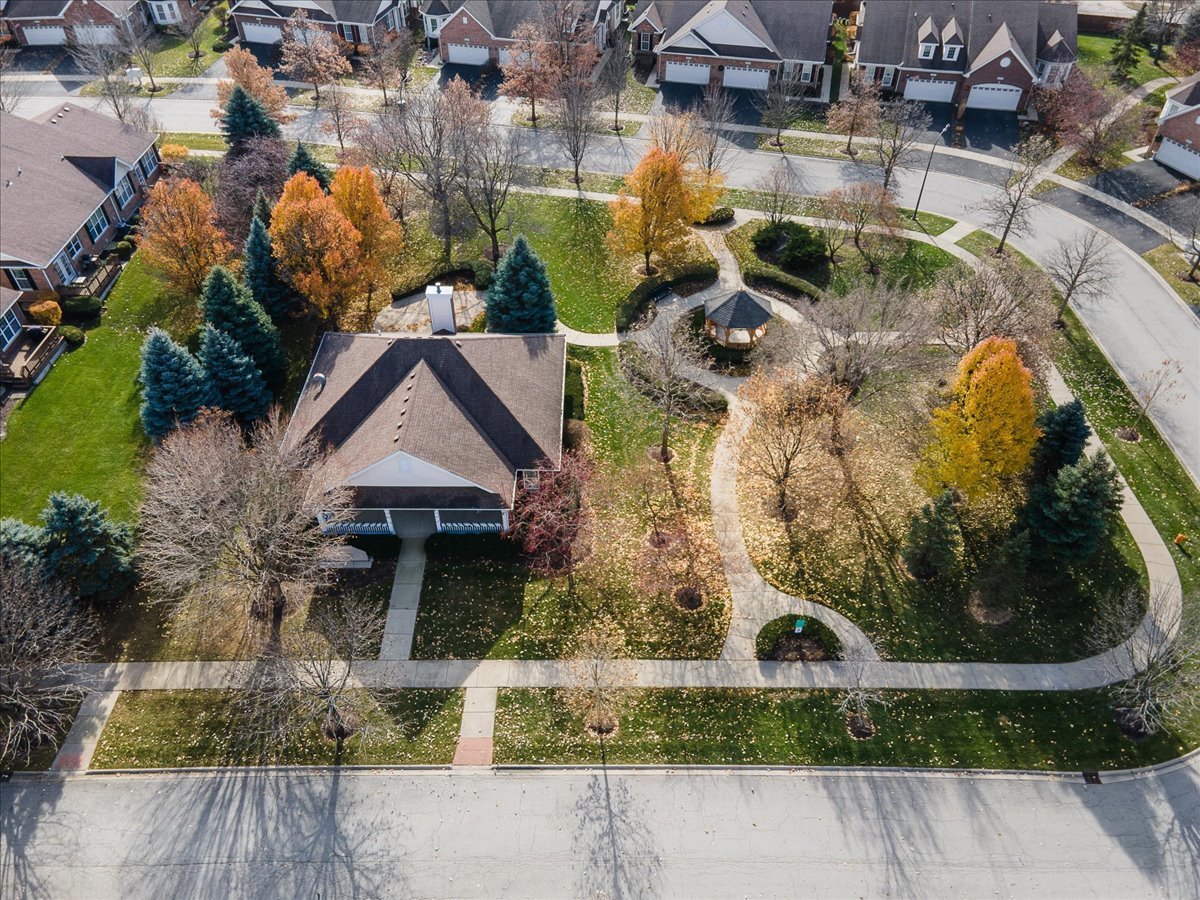 2866 Bond Circle Naperville, IL 60563 - Photo 23 of 28 an aerial view of a house with a swimming pool