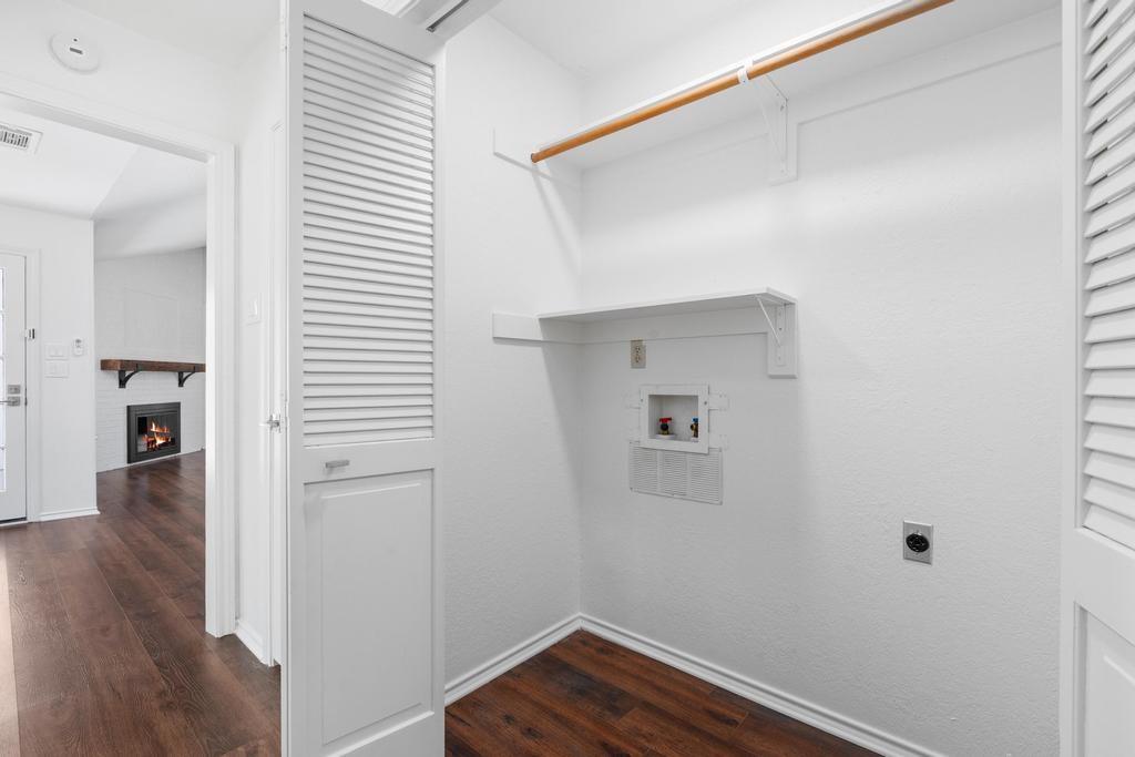 4501 Ridgeway Road Fort Worth, TX 76126 - Photo 27 of 39 a view of a hallway with wooden floor