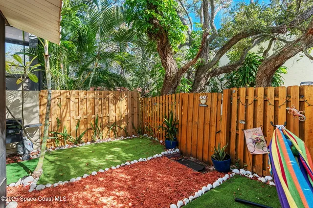 a view of outdoor space with a garden