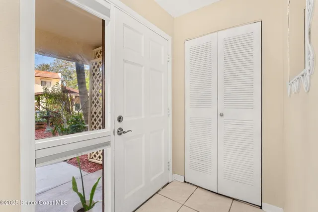 a view of front door