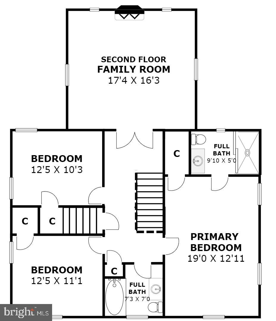 3361 Rittenhouse Street Northwest Washington, DC 20015 - Photo 65 of 66 Second Level floorplan