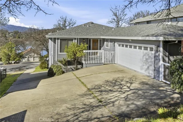 a house view with a garden space
