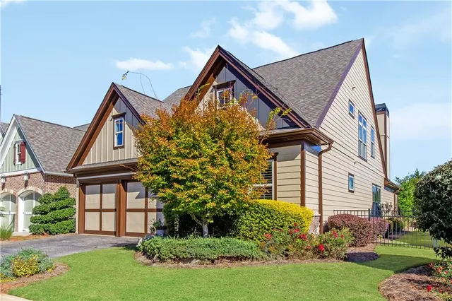 an aerial view of a building