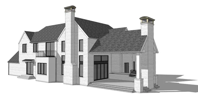 a front view of a house with garage