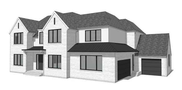 a picture of a room with a bench