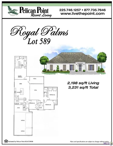 $489,900 | 6112 Royal Palms Drive, Gonzales, LA 70737