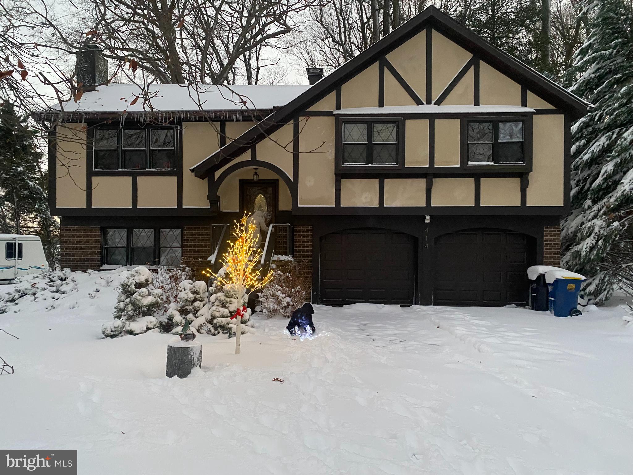 a front view of a house