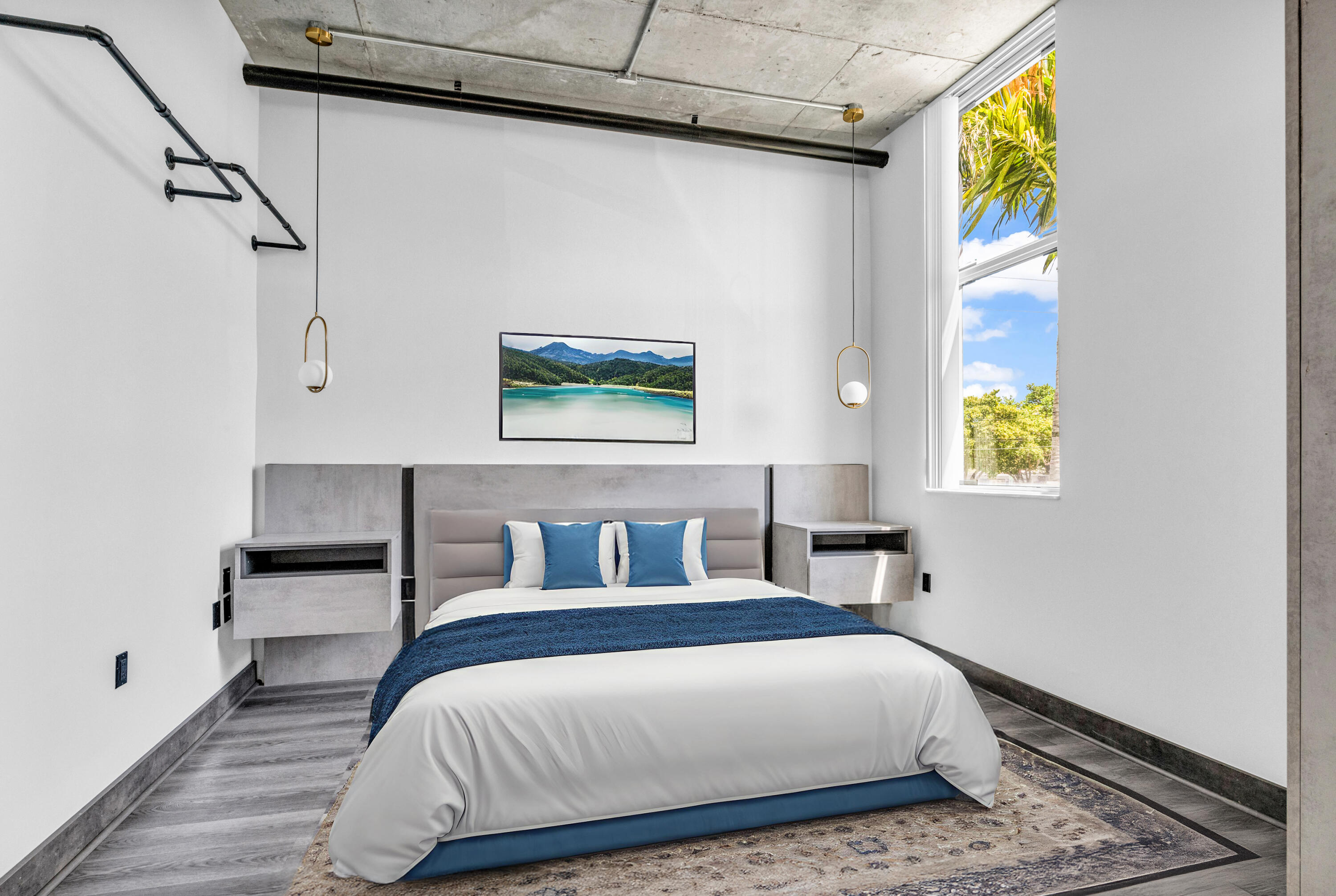 2100 Van Buren Street, Unit 203 Hollywood, FL 33020 - Photo 16 of 28 a bedroom with a bed and a window