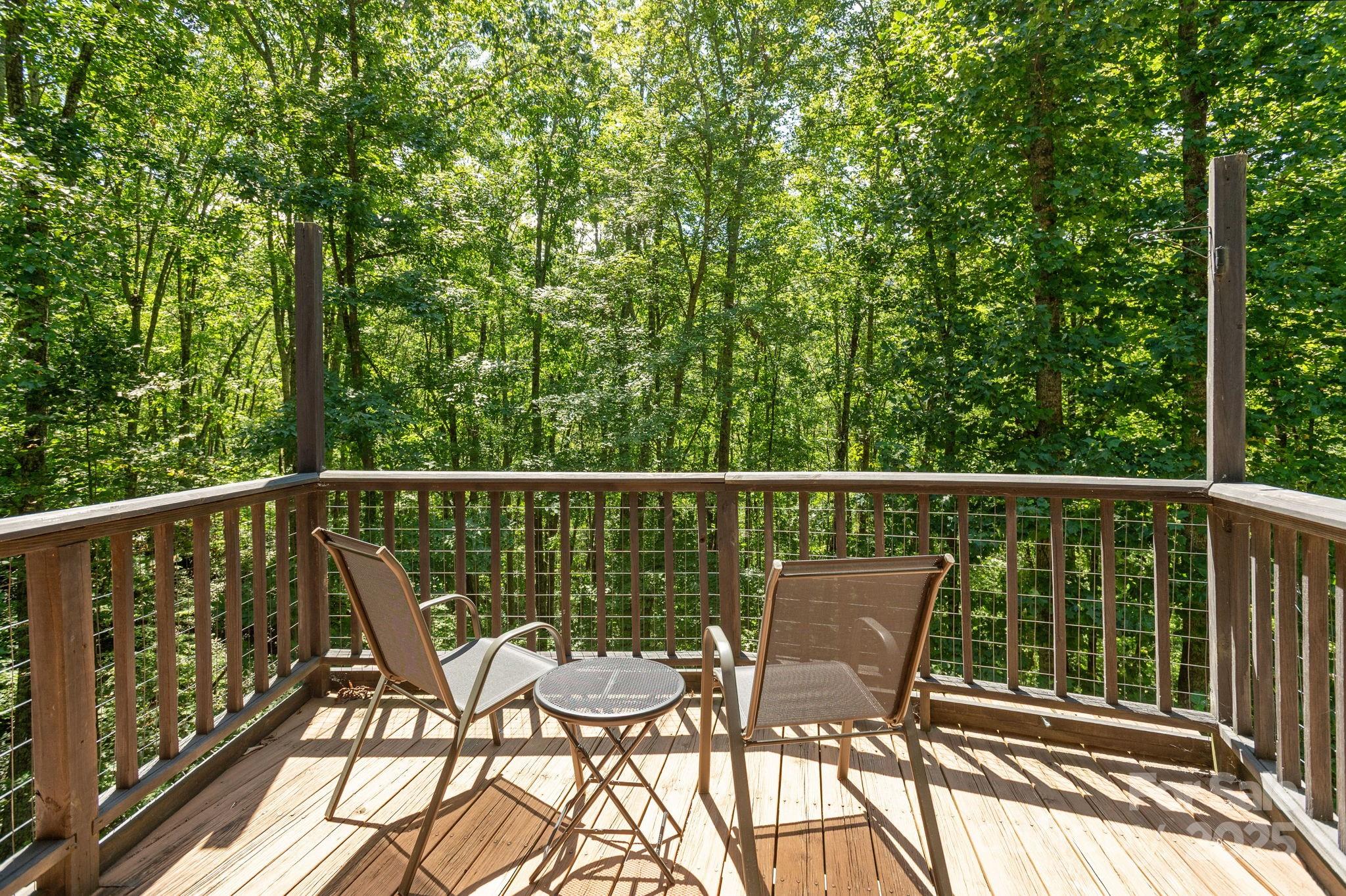 78 Bryant Road Swannanoa, NC 28778 - Photo 11 of 29 a view of a two chair in the balcony
