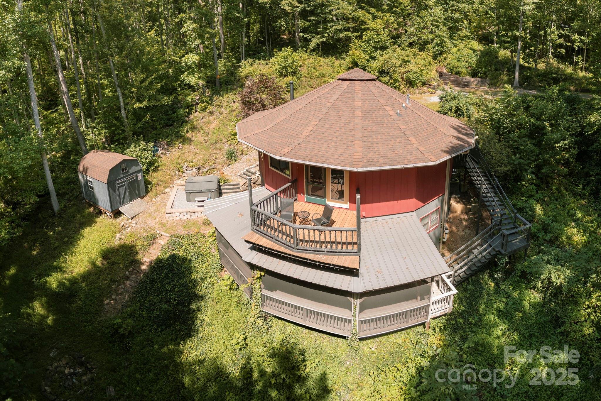78 Bryant Road Swannanoa, NC 28778 - Photo 27 of 29 a view of a swimming pool with a patio
