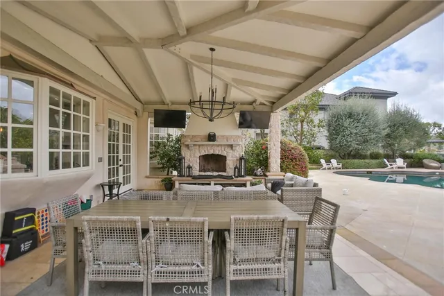 a view of swimming pool from a lake view