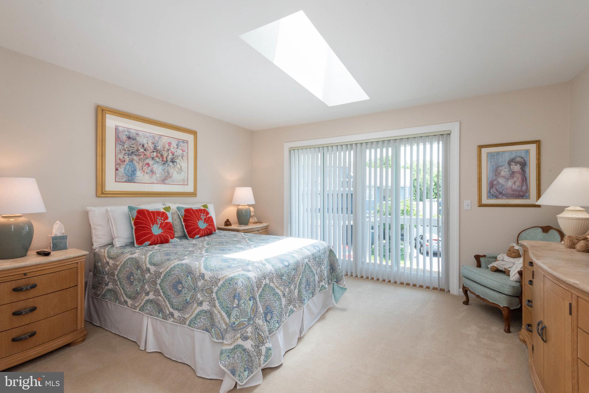 118 Bay View Grasonville, MD 21638 - Photo 31 of 42 2nd Bedroom with Sliders to Deck & Skylight