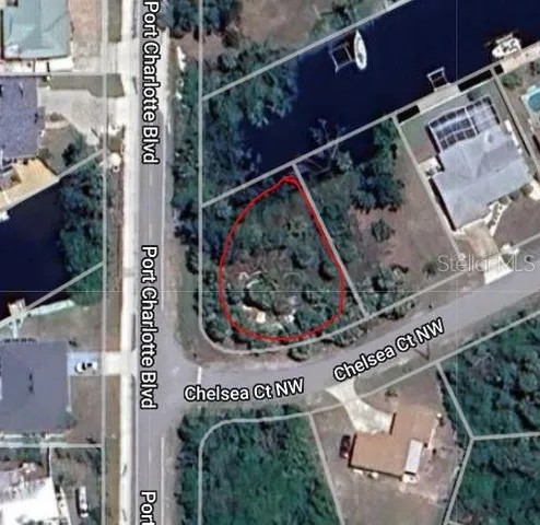 an aerial view of balcony and garden