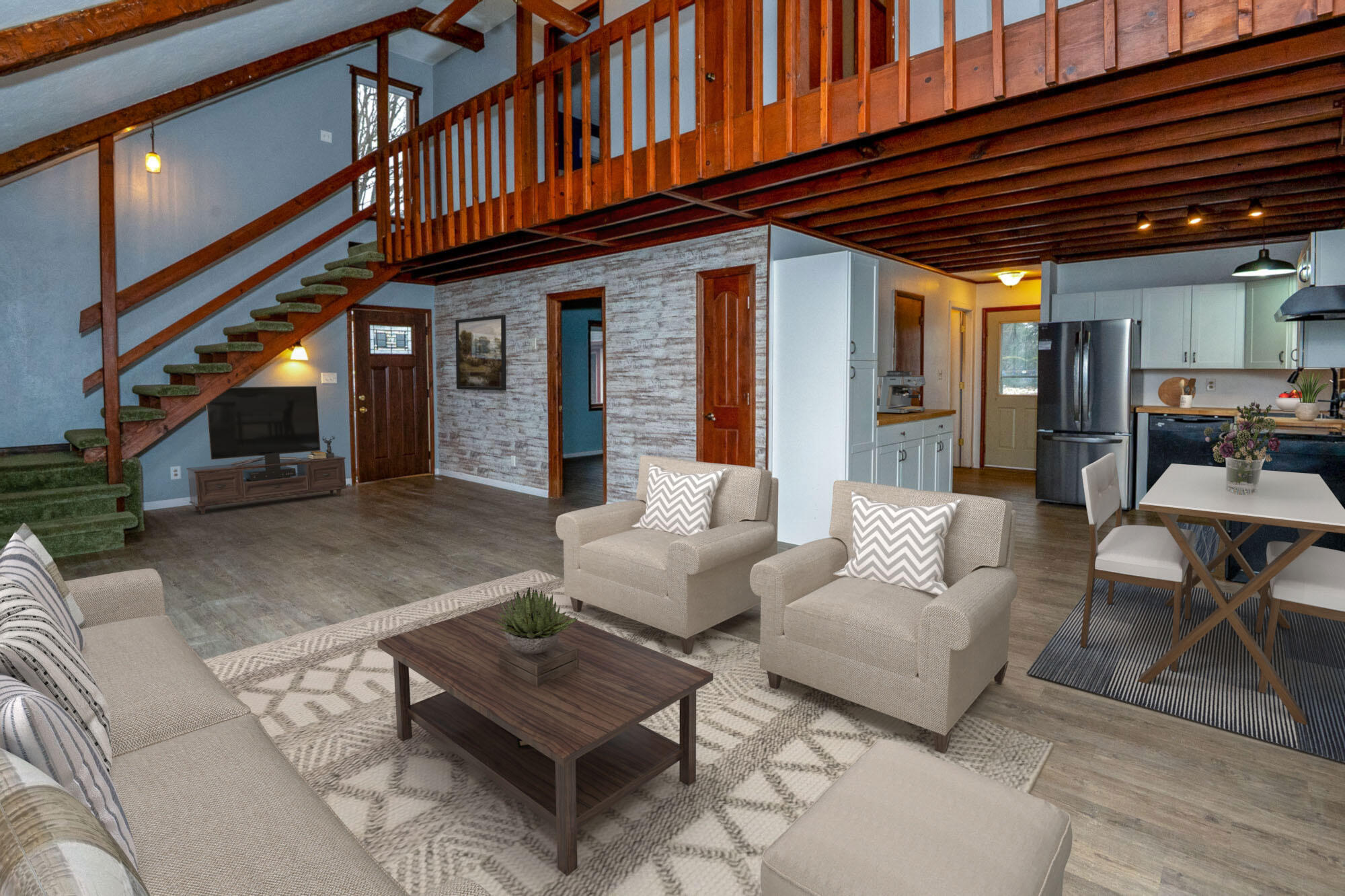 4995 Highway 12 Buchanan, MI 49107 - Photo 4 of 43 STAGED -LR & ENTRY & KITCHEN