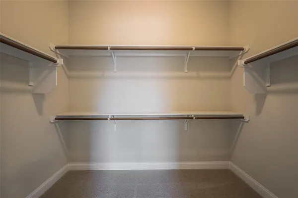 a close view of closet