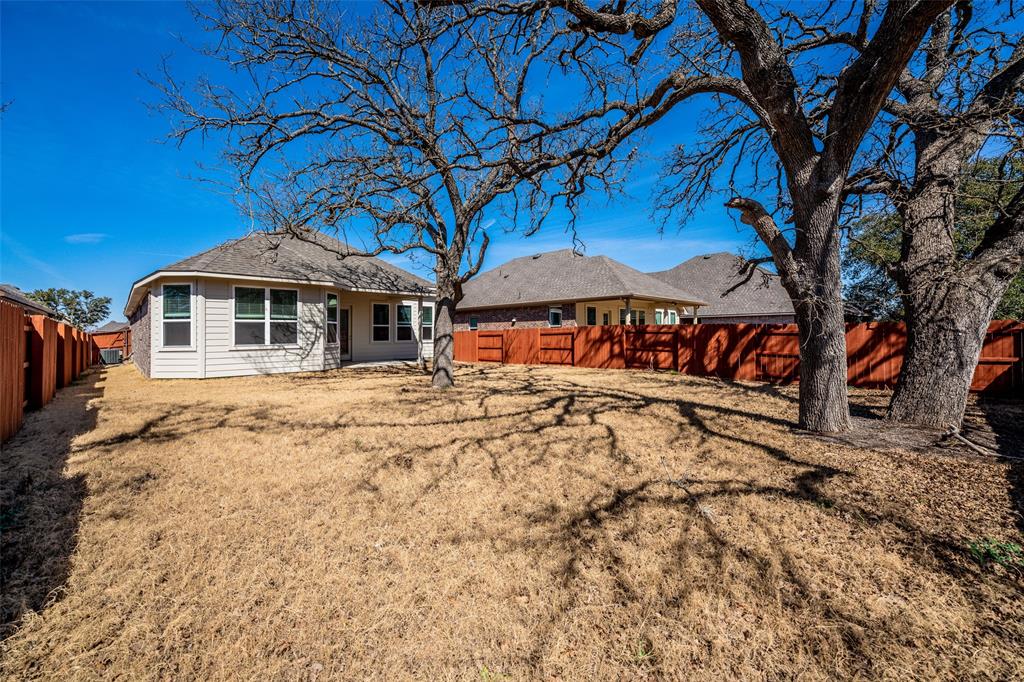 113 Old Trinity Way Georgetown, TX 78628 - Photo 24 of 27 Back of property featuring a patio and a fenced backyard