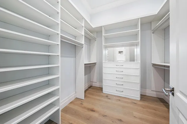 a view of walk in closet