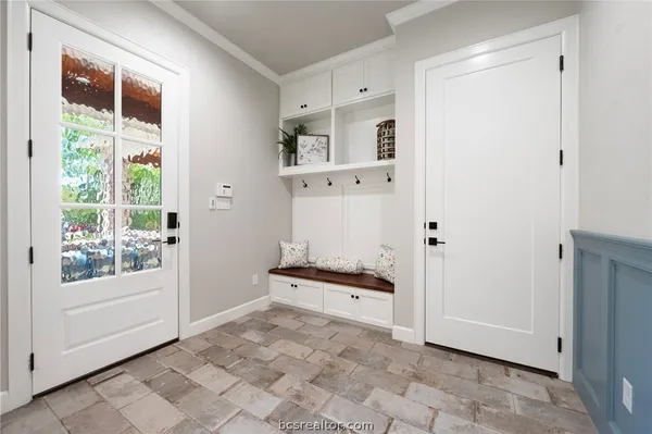 a view of front door