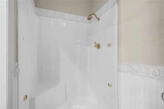 a view of a wooden door