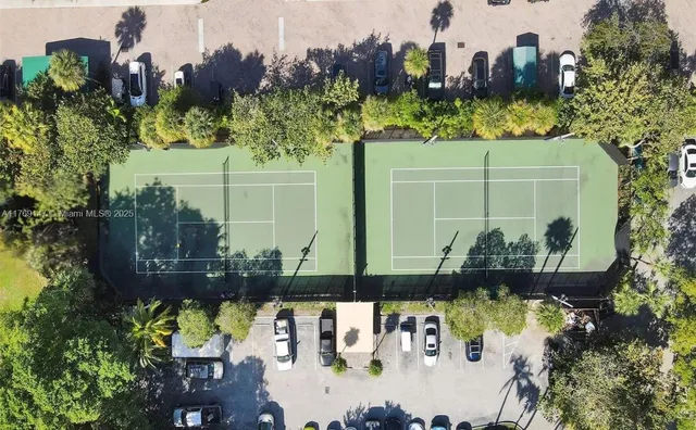 a view of a bench in the garden