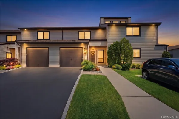 a house view with a garden space