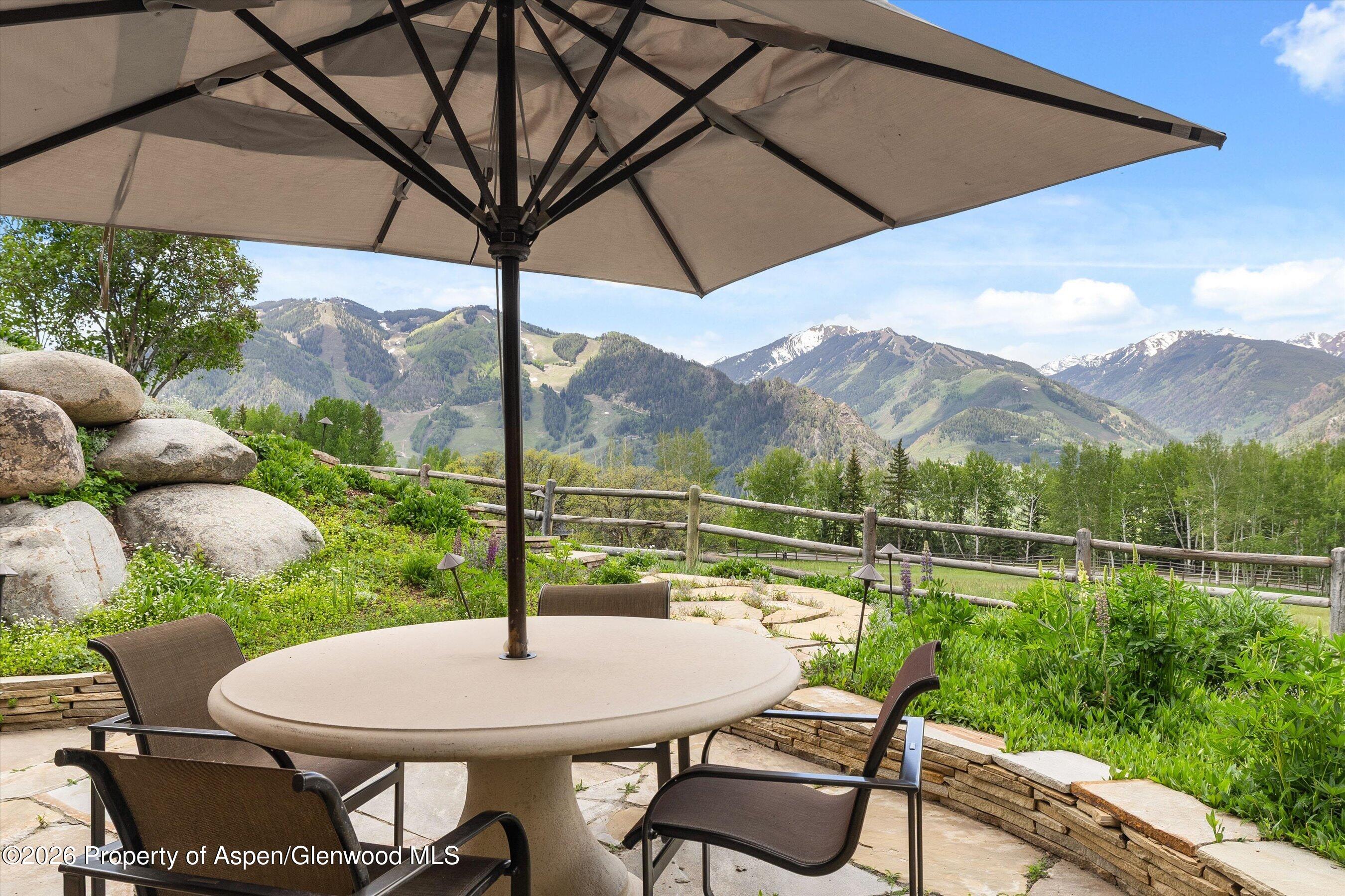 1682 Red Mountain Road Aspen, CO 81612 - Photo 36 of 42 Patio with View