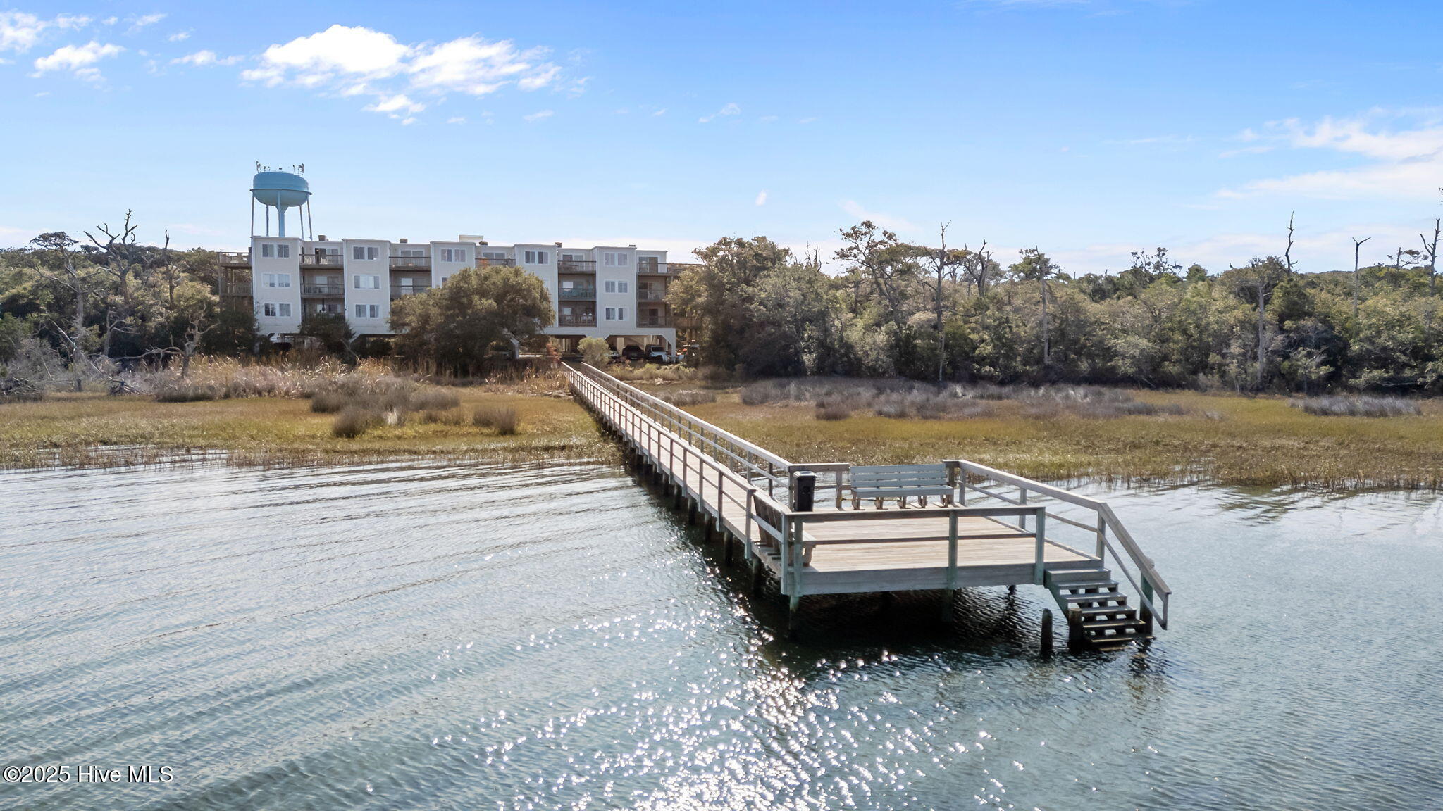650 Salter Path Road, Unit 303 Pine Knoll Shores, NC 28512 - Photo 44 of 48 Aerial of Dock