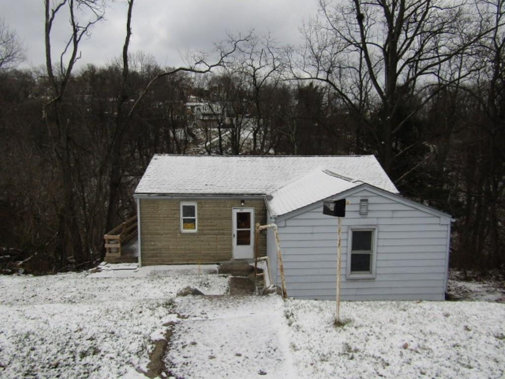 a backyard of a house