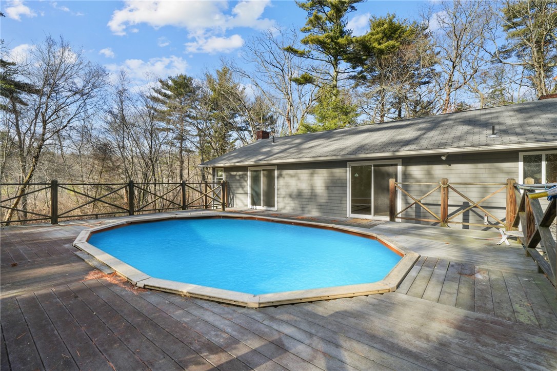 30 Sheffield Hill Road Exeter, RI 02822 - Photo 41 of 42 Please note: the pool is currently empty with no liner. This photo has been edited to show its potential