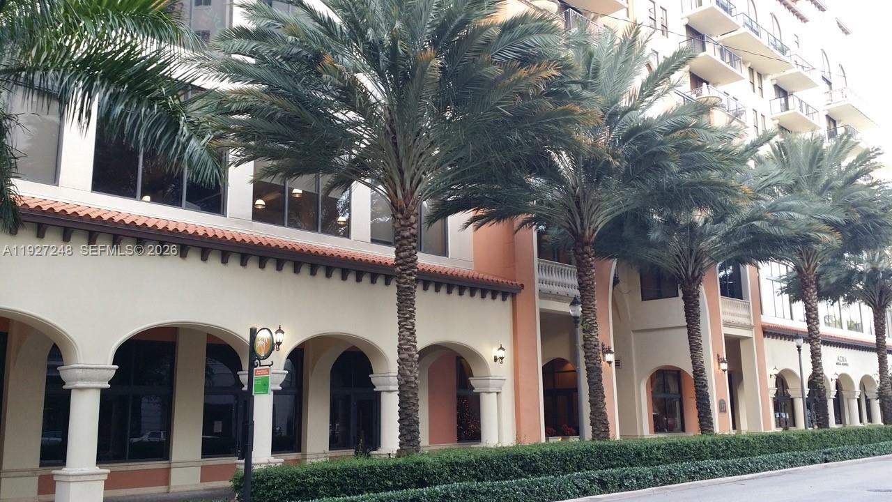 55 Merrick Way, Unit 505 Coral Gables, FL 33134 - Photo 14 of 15 a view of a building with a bunch of palm trees
