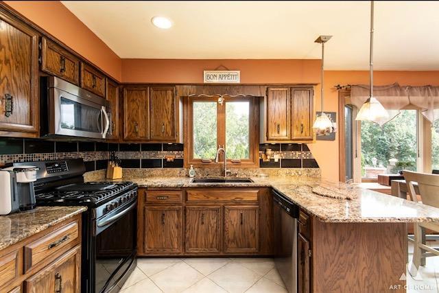 12809 Brian Place Palos Park, IL 60464 - Photo 13 of 31 a kitchen with a sink stove and cabinets