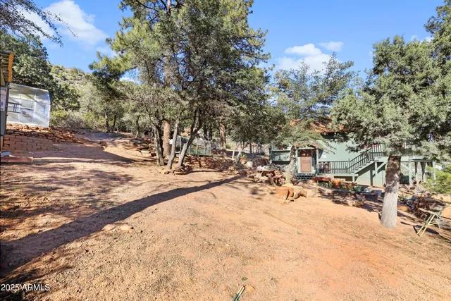 a car parked in front of a house